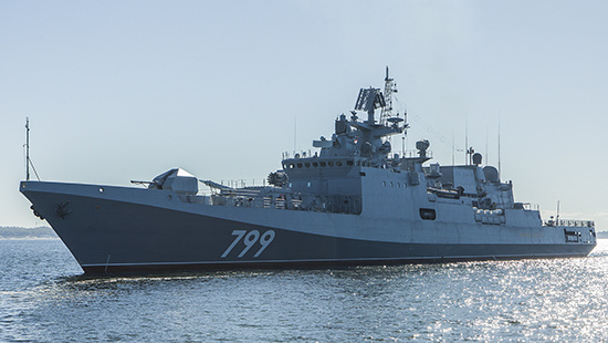 Фрегат «Адмирал Макаров» прибыл на Корфу