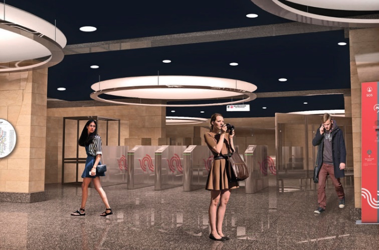 Плафоны в виде куполов минаретов появятся на станции «Юго-Восточная»