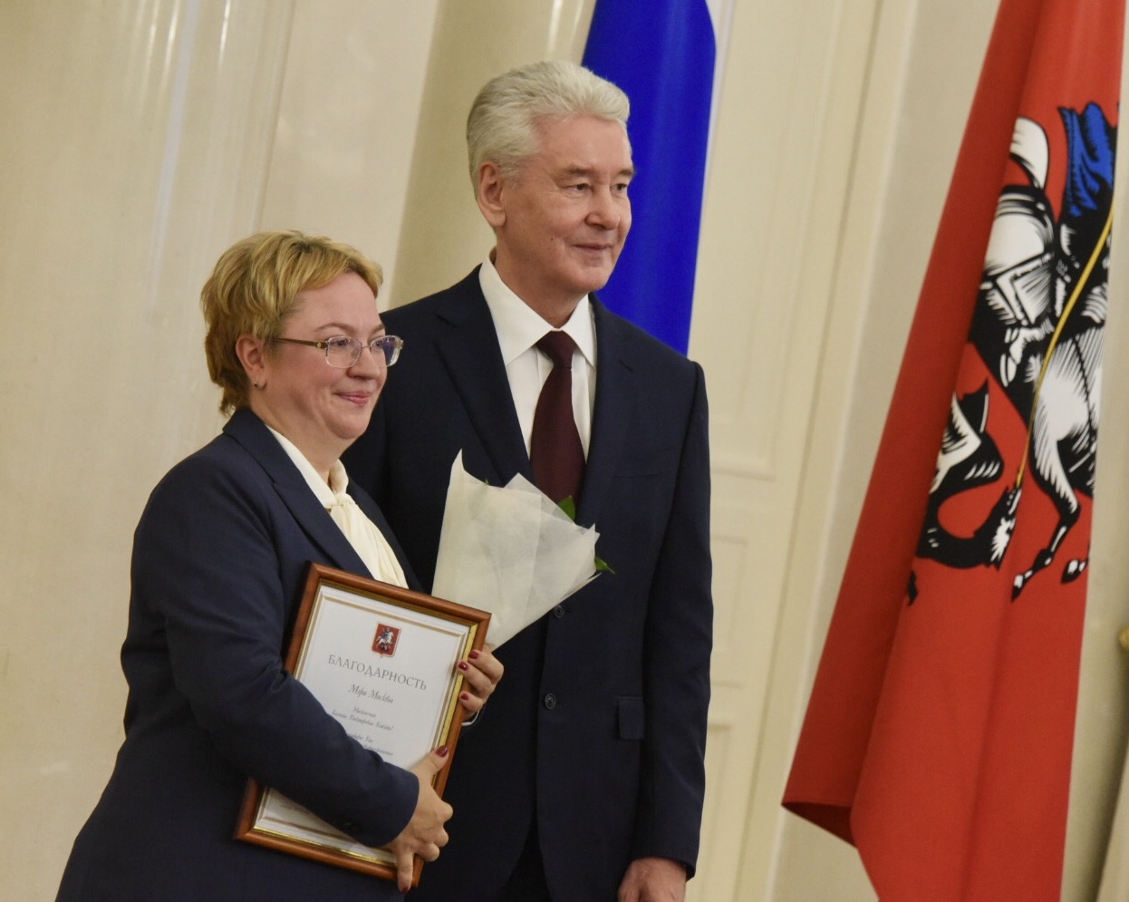 Сергей Собянин поблагодарил сотрудников госпиталя № 2 за работу 