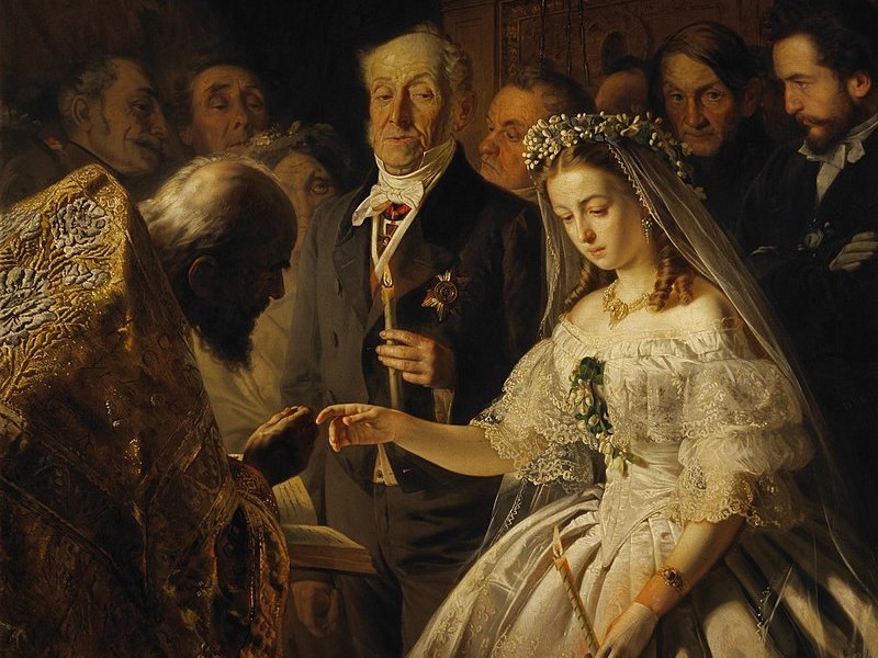 Картина В. В. Пукирева «Неравный брак», 1862–1863 годы