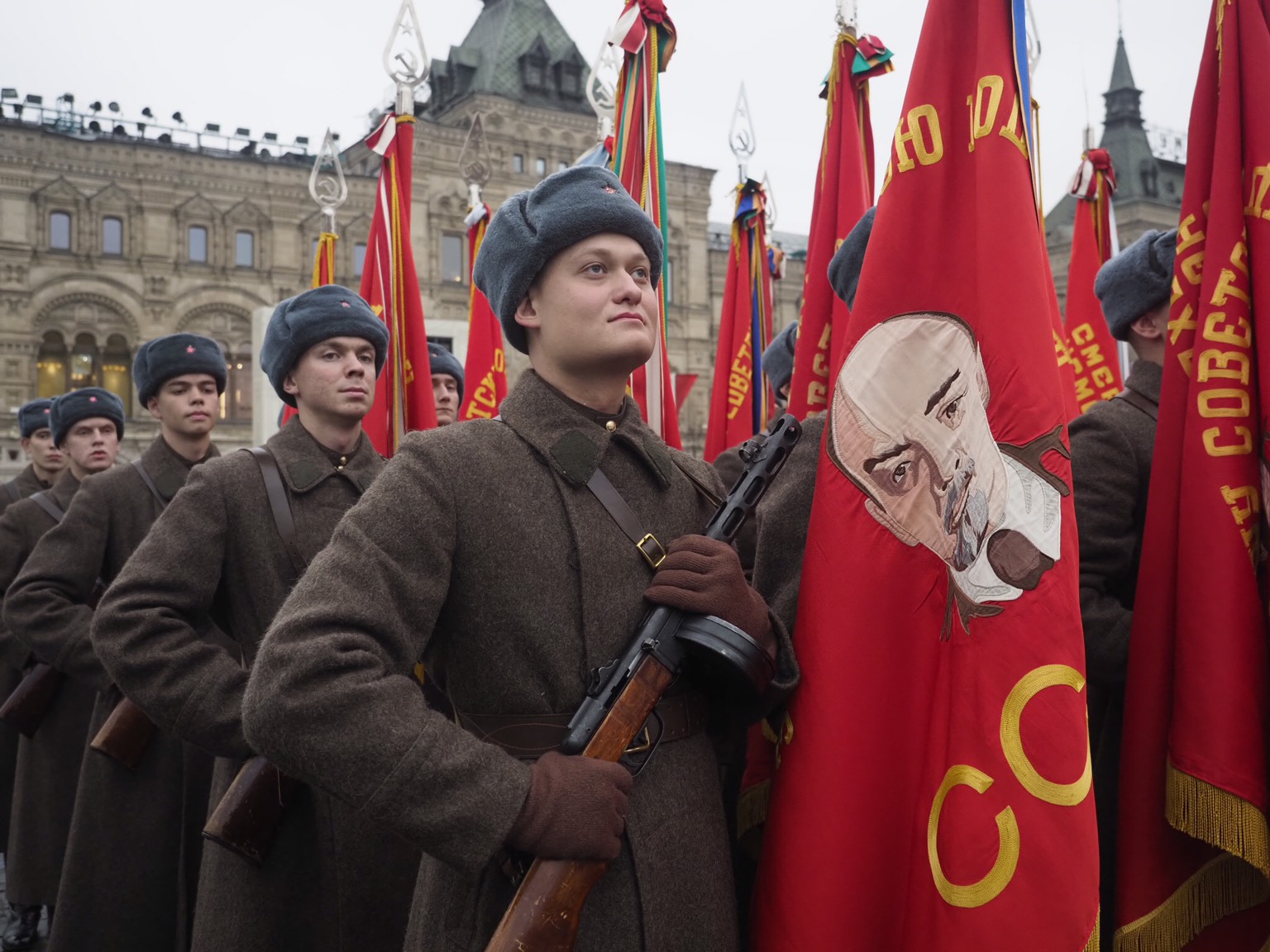 Марш в честь годовщины Парада 1941 года начался на Красной площади 