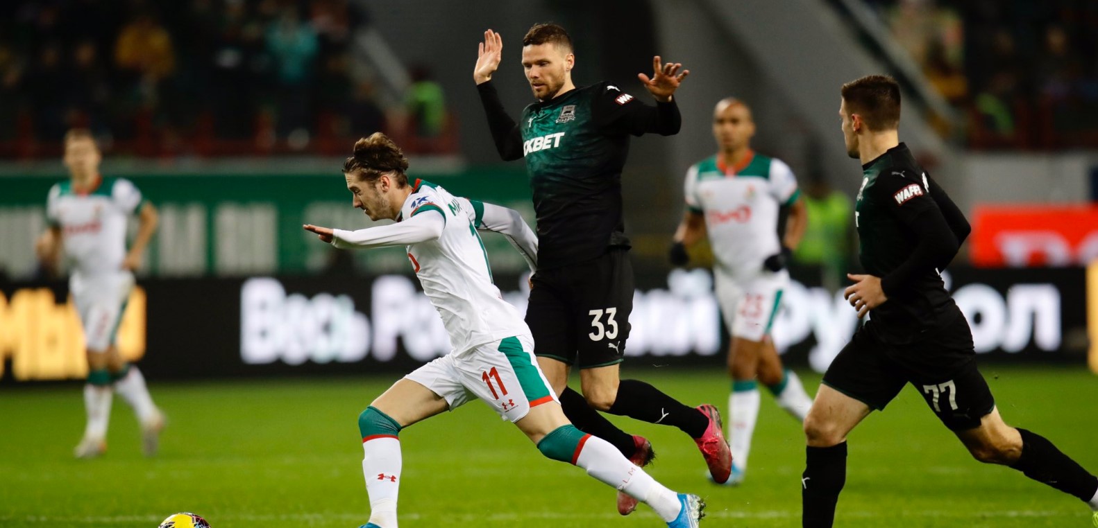 Московский «Локомотив» сыграл вничью с «Краснодаром» в матче РПЛ