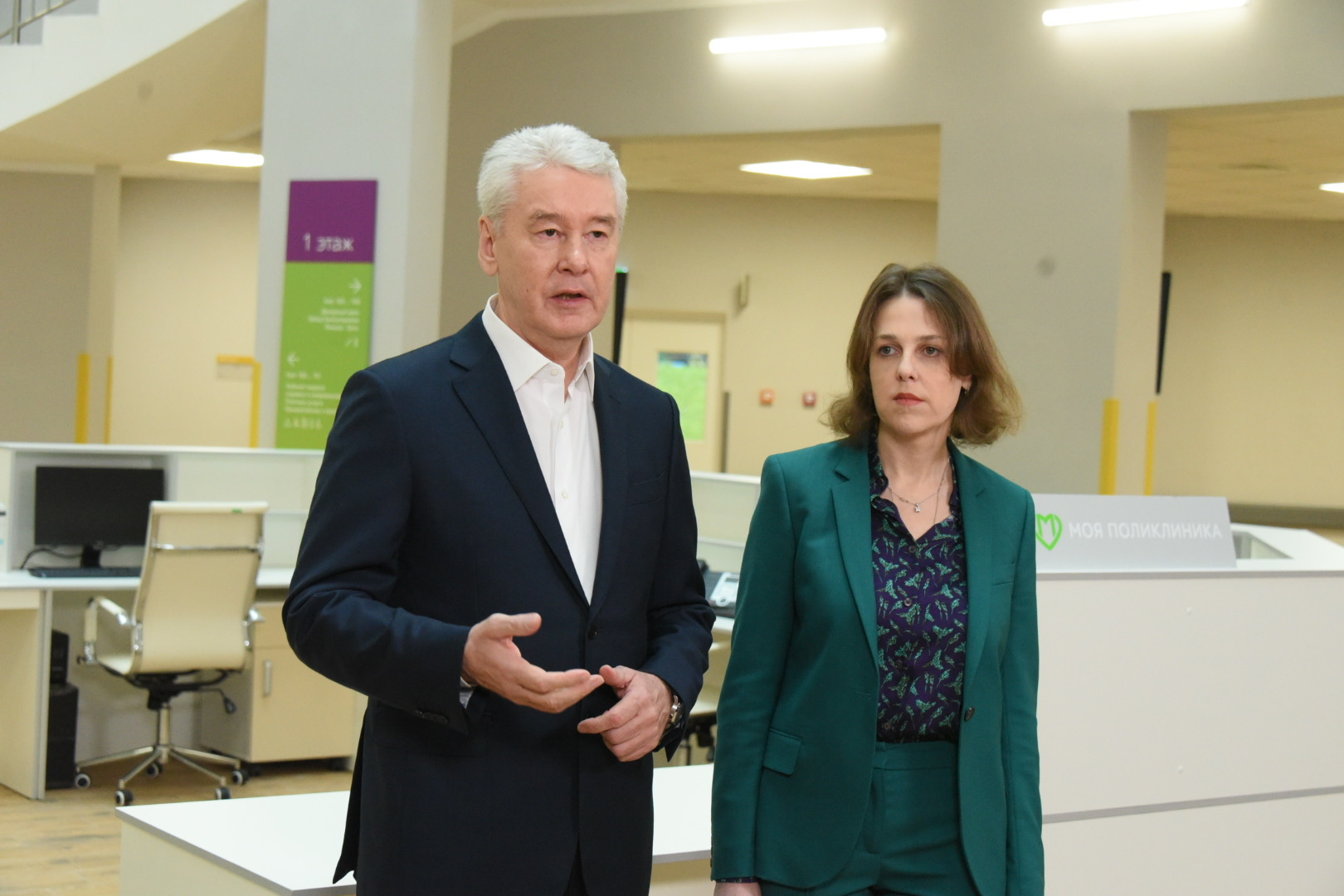 Сергей Собянин отметил, что в течение месяца–полутора новое медучреждение уже начнет принимать пациентов