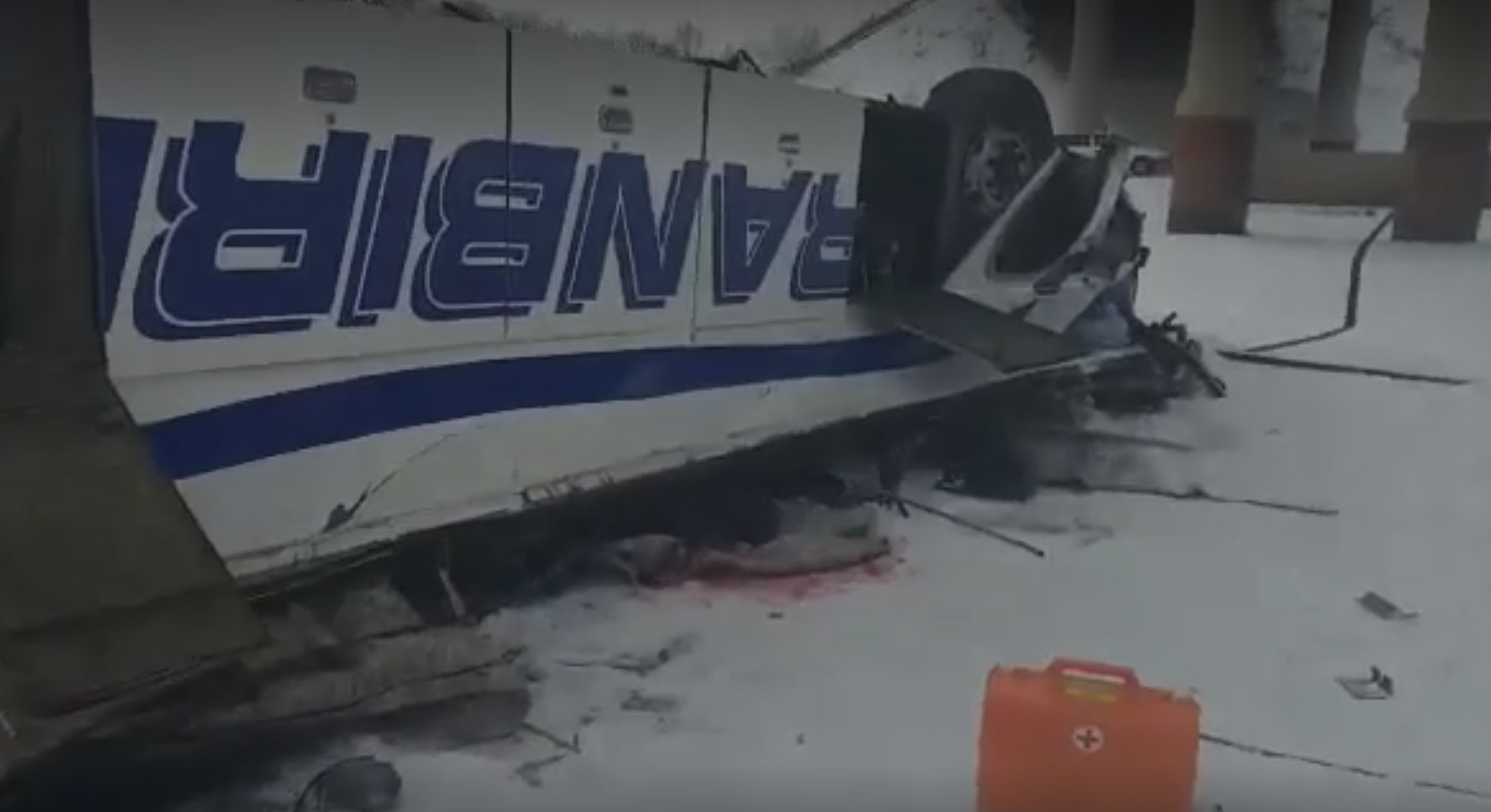 Опубликовано видео с места смертельной аварии в Забайкальском крае