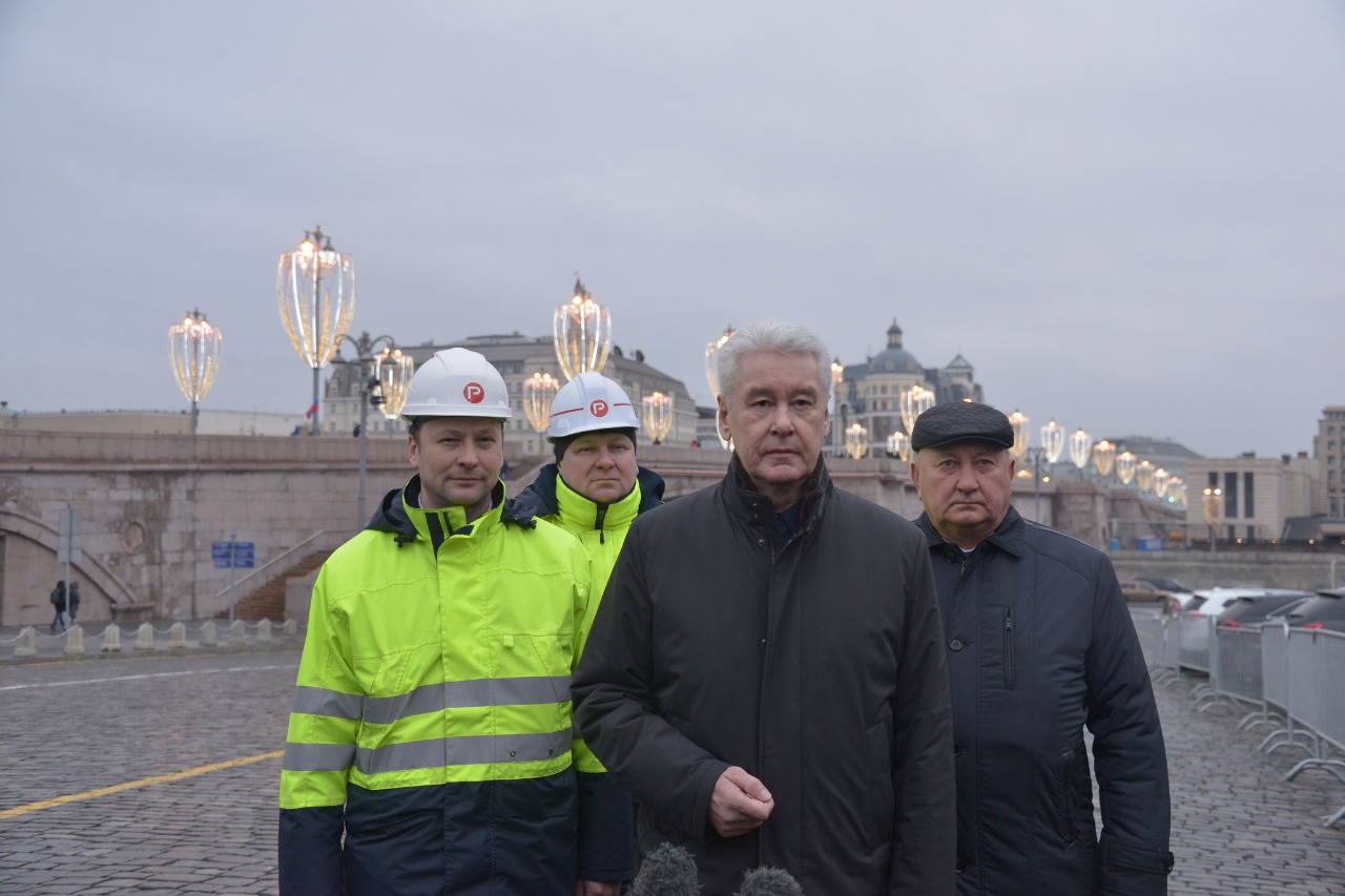 Сергей Собянин сказал, что большой Москворецкий — один из самых знаковых мостов Москвы