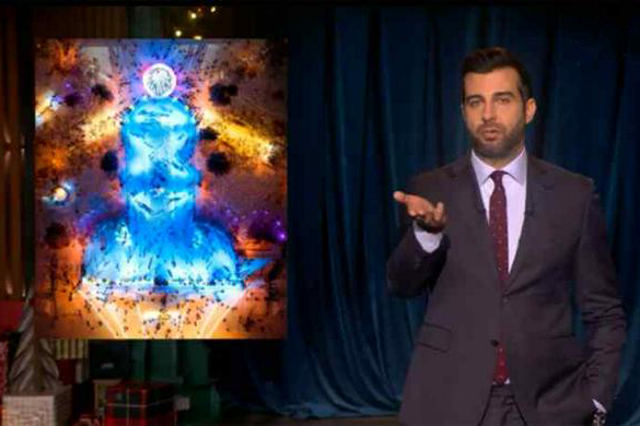 Ургант попытался разгадать смысл неприличной формы катка в Новосибирске