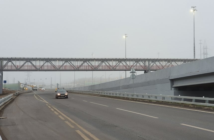 Новую транспортную развязку открыли на трассе М1 «Беларусь»