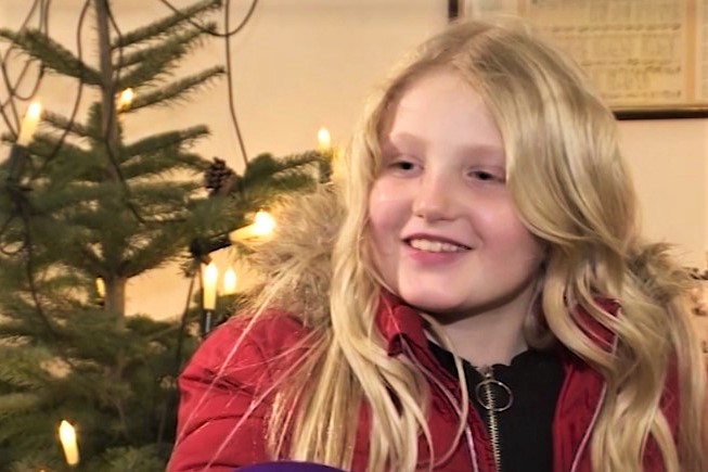 Девятилетняя София Мергель