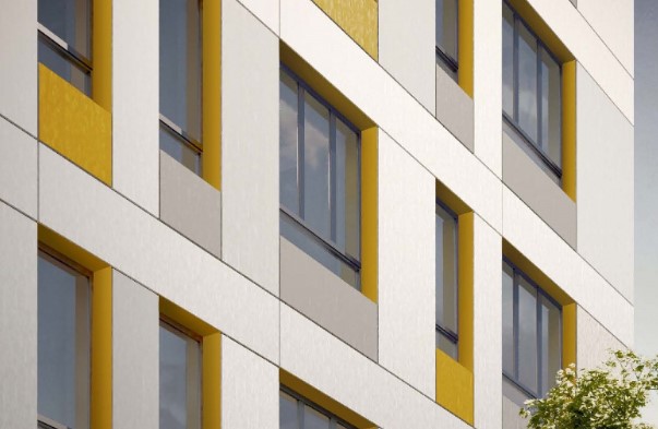 Основным цветом здания будет серый, но его дополнят и разбавят желтыми участками