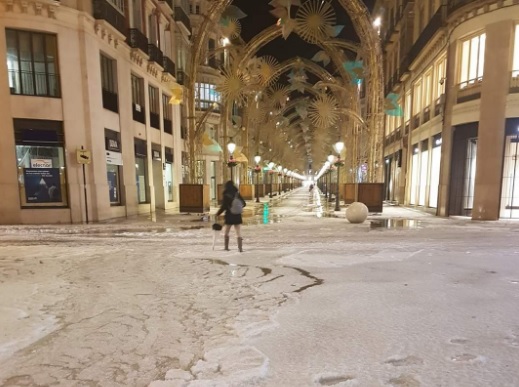 Мощный град обрушился на юг Испании