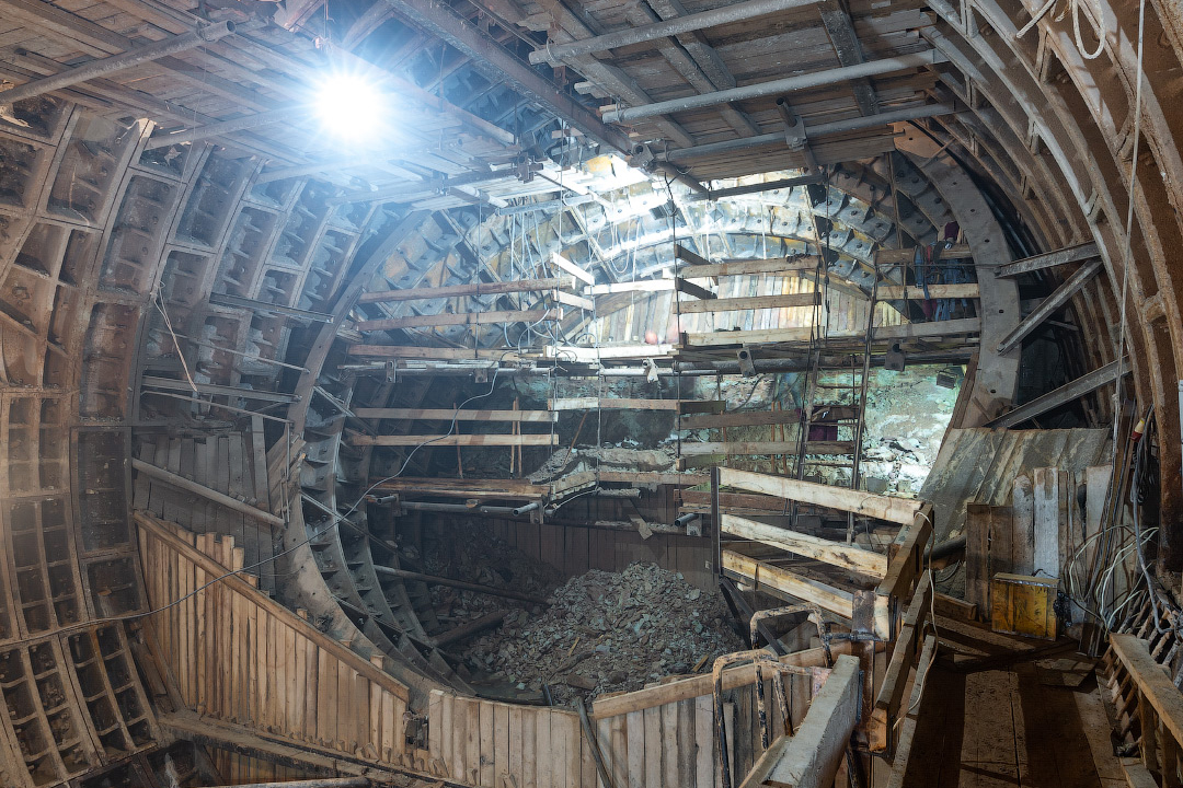 Рабочие приступили к строительству прохода с БКЛ на Люблинско-Дмитровскую линию метро