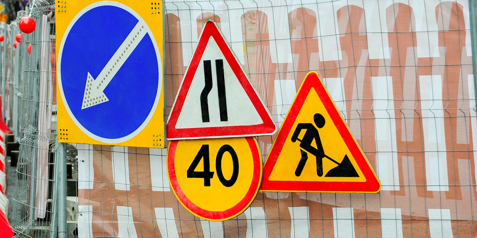 Движение на участке МКАД в районе проезда Одоевского ограничили по 2 апреля