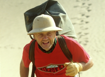 Польский путешественник Яцек Палкевич в Каракумах