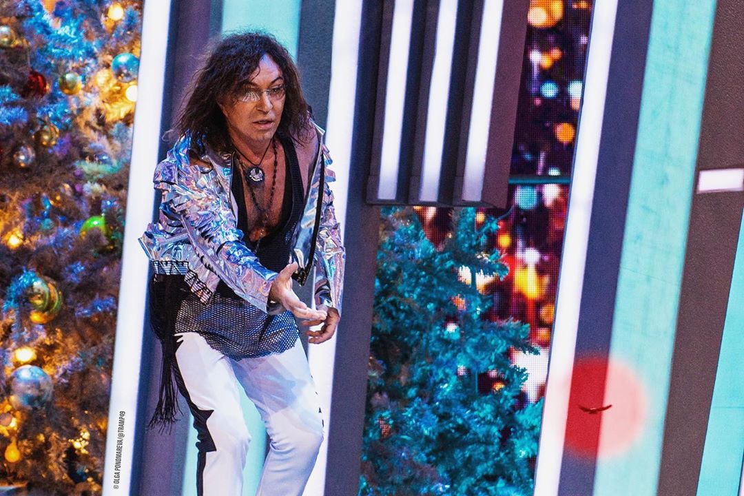 Валерий Леонтьев на съемках новогоднего «Огонька»