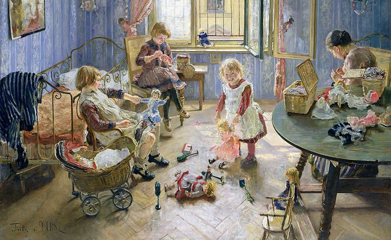 «Детская». Фриц фон Уде, 1889  