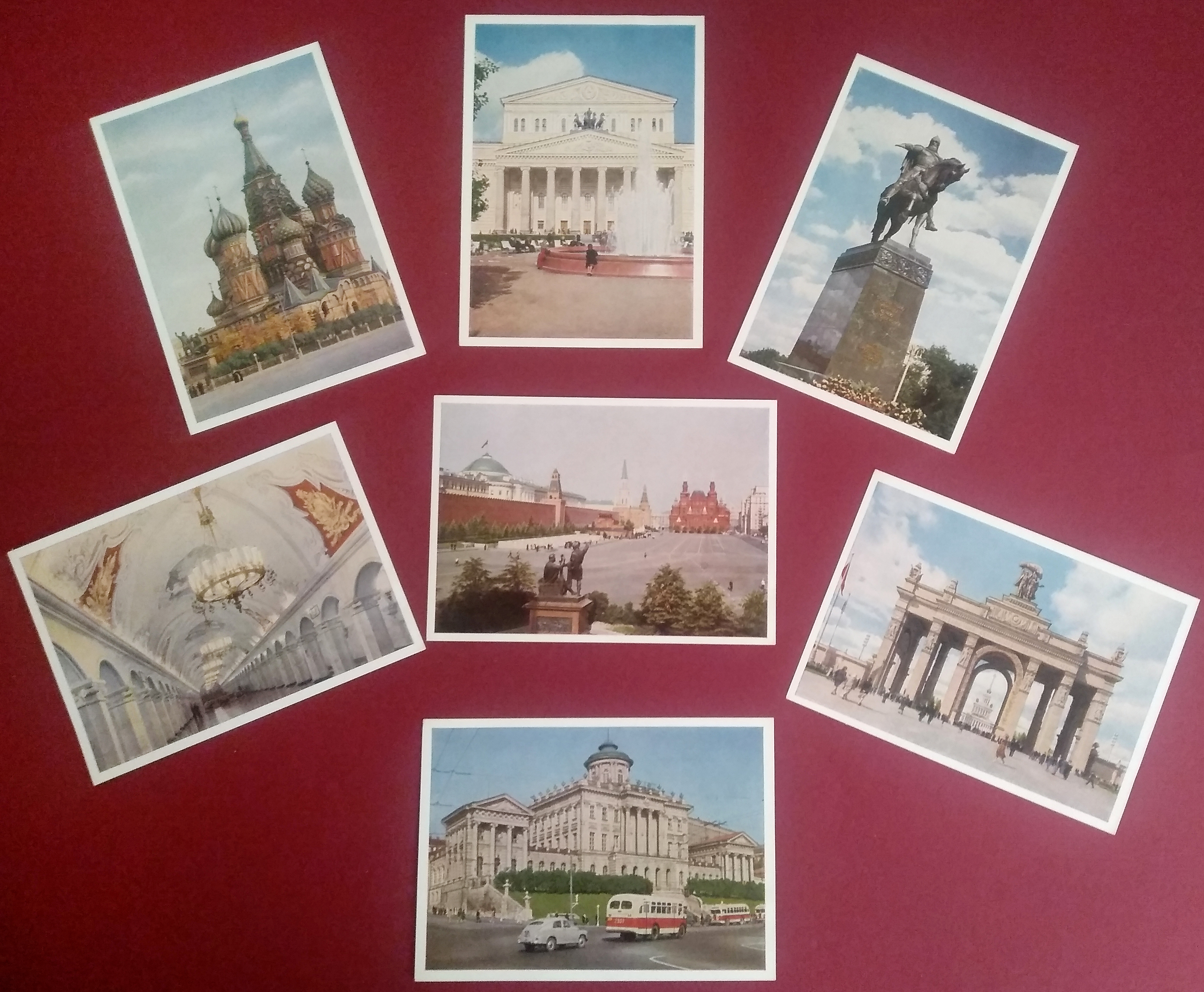 Открытки с видами Москвы. Из личного фонда Г. А. Скороходова. 1953 год