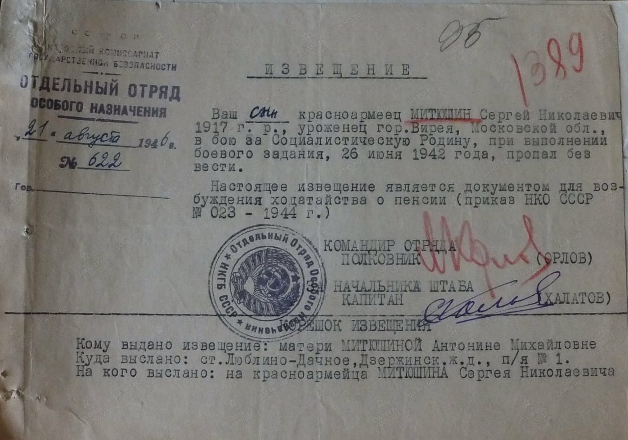 Найдены останки бойца секретного подразделения НКВД «Особые»