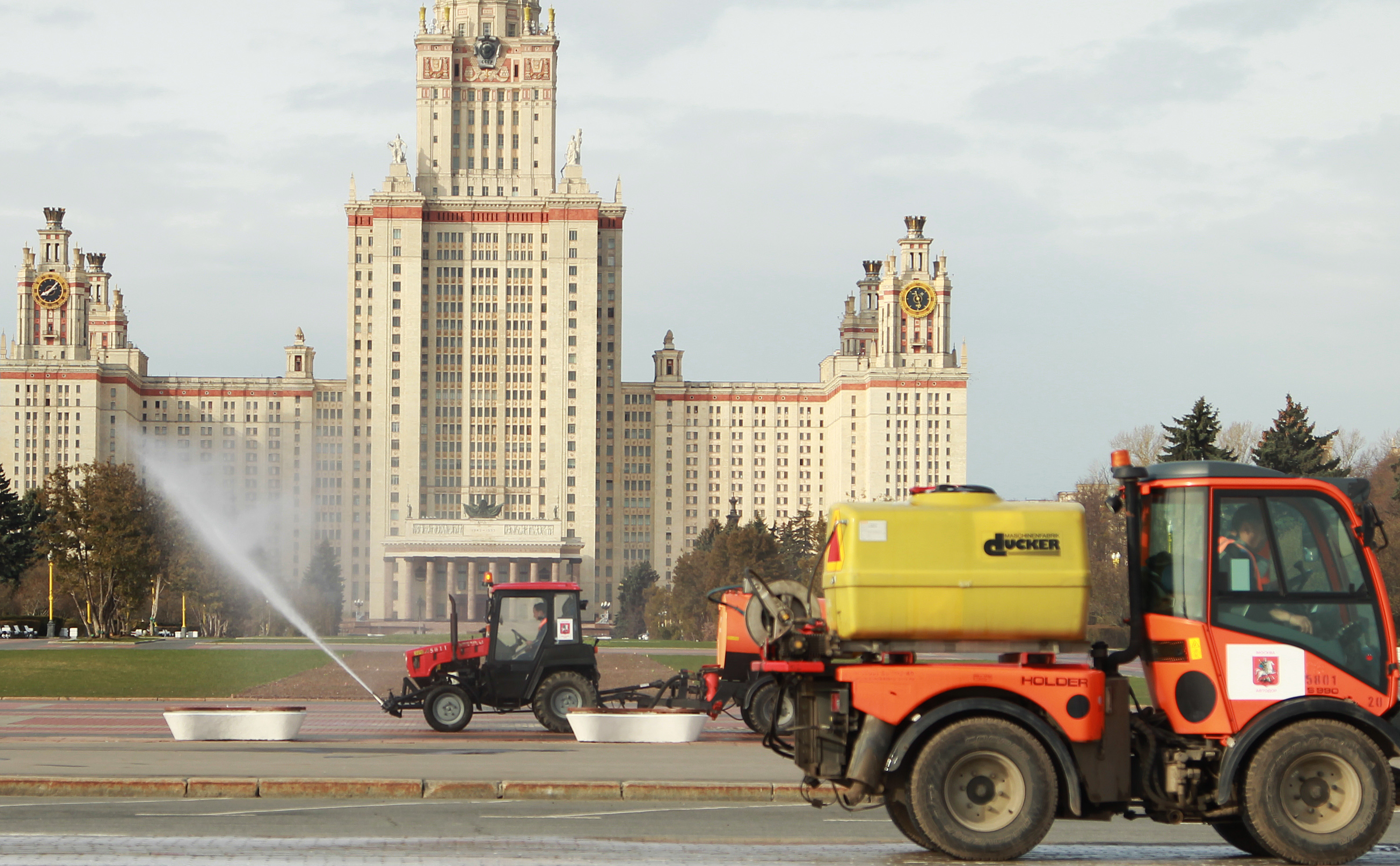 Седьмую масштабную дезинфекцию проведут в Москве 8 мая