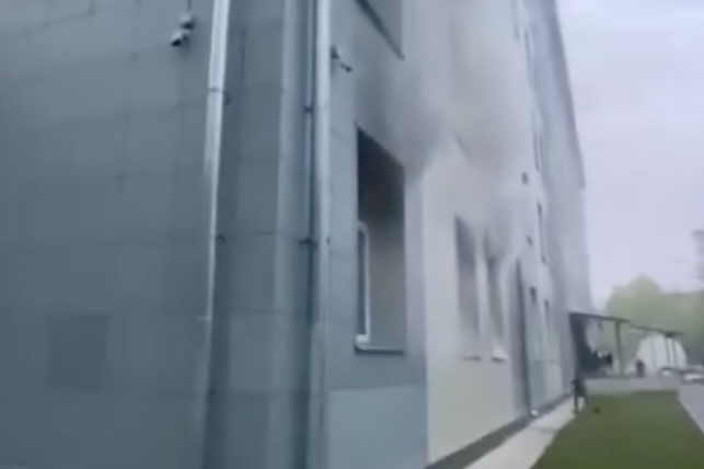 Пожар произошел в больнице на севере Москвы