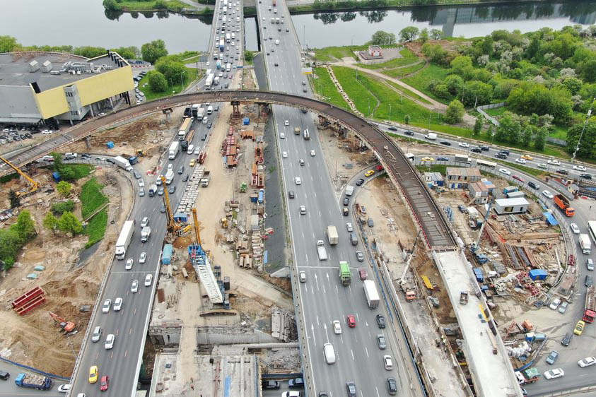 Новую дорогу начали строить в рамках соединения района Солнцево с Киевским шоссе