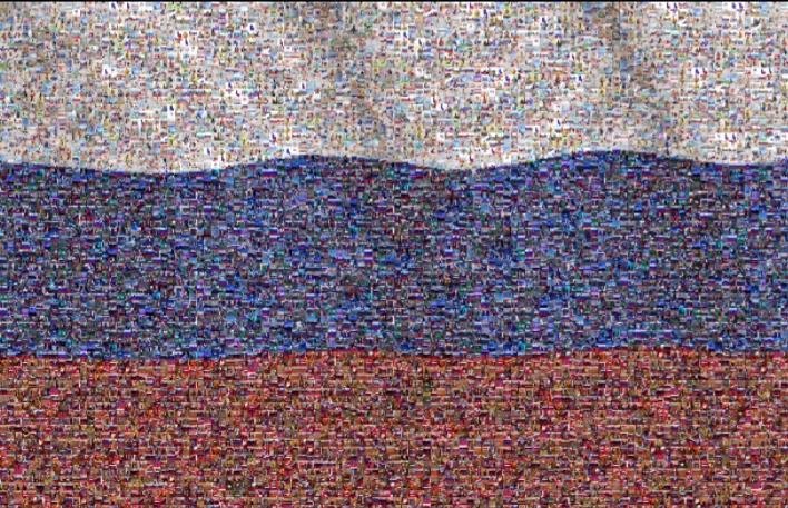 Музей Победы создал всероссийскую онлайн-мозаику в виде триколора