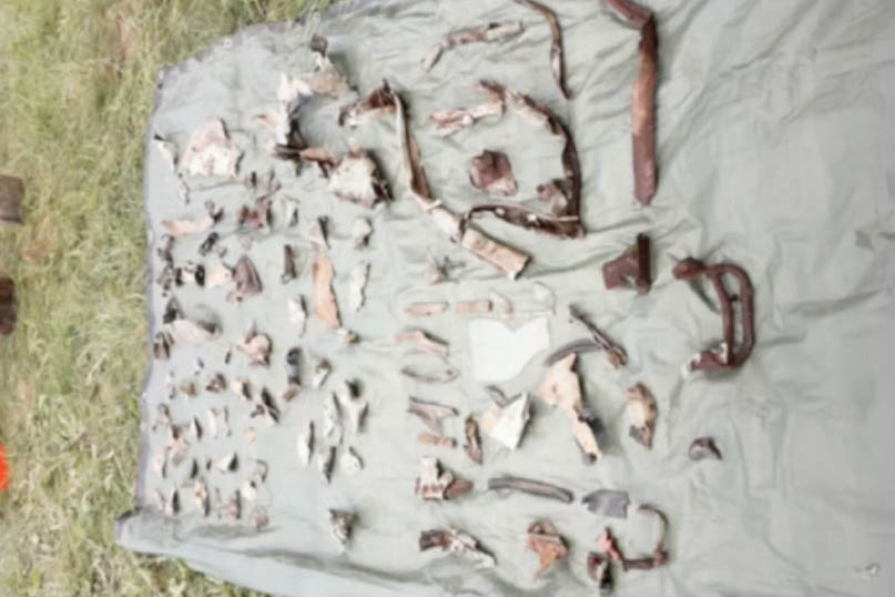 Поисковый отряд из Подмосковья нашел обломки самолета времен ВОВ