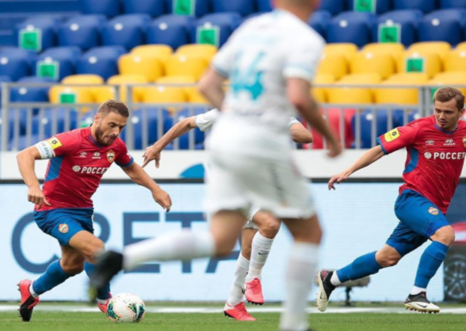 Московский ЦСКА проиграл петербургскому «Зениту» со счетом 0:4