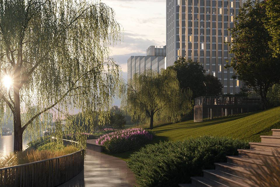 Природный парк со спуском к воде появится на западе Москвы