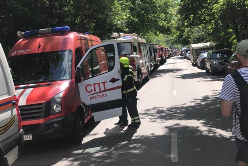 Очевидец поделился подробностями пожара на северо-востоке Москвы