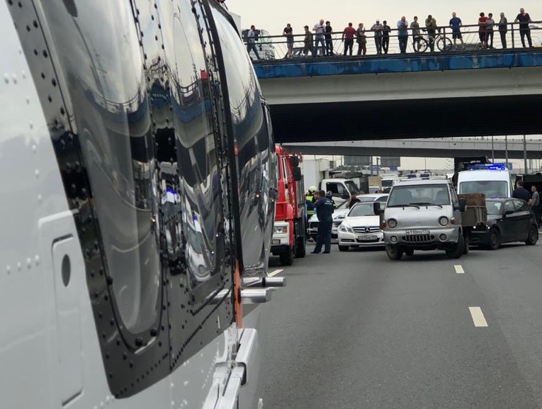Движение в районе 24-го километра МКАД полностью восстановили