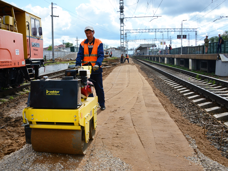 Реконструкция платформ началась на станции МЖД Очаково-1