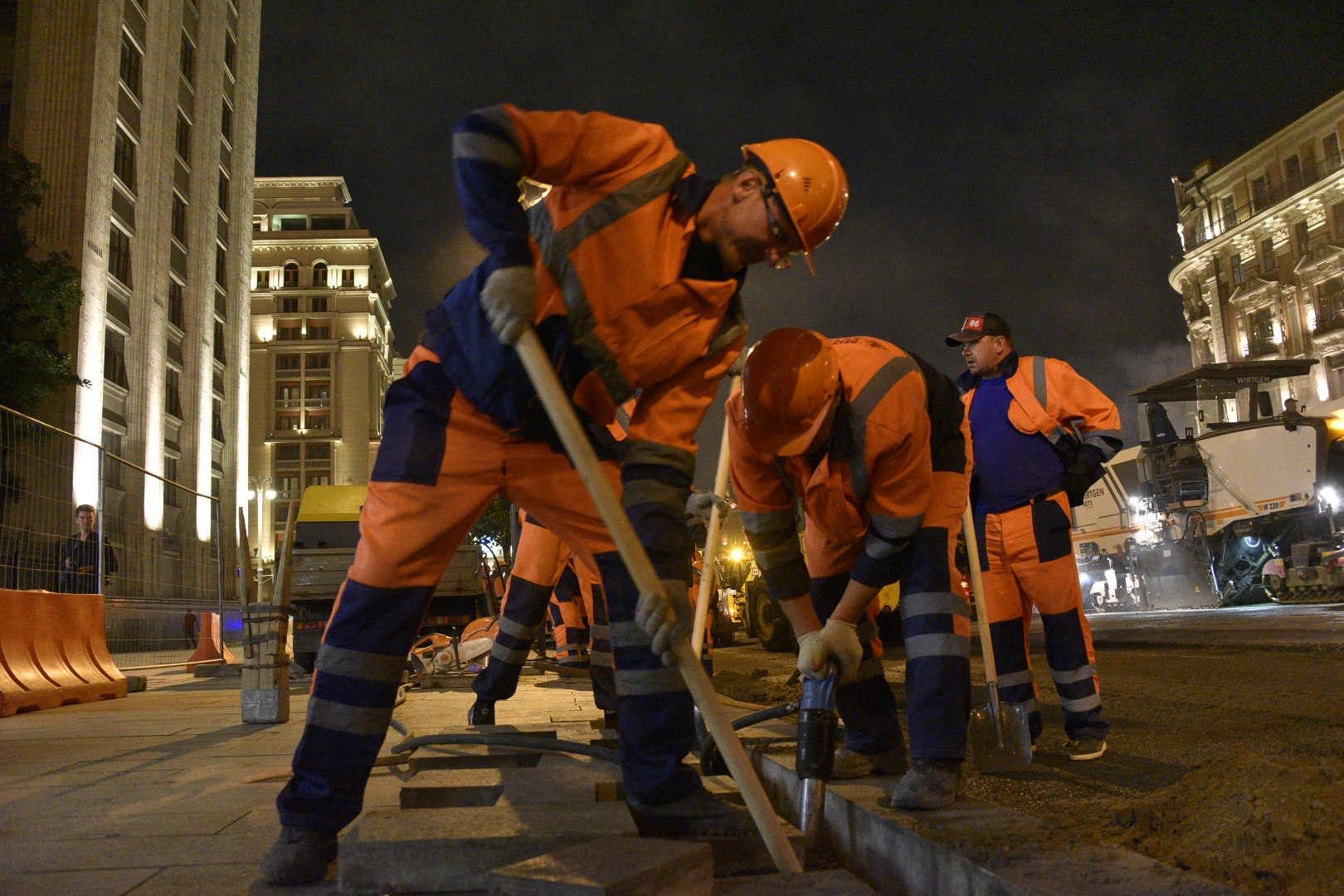 Участок Тверской улицы перекрыли из-за ремонта