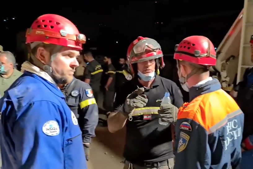 Все спасатели МЧС вернулись после ликвидации последствий взрыва в Бейруте