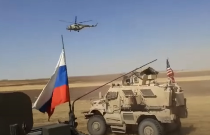 Появилось видео инцидента с военными России и США в Сирии