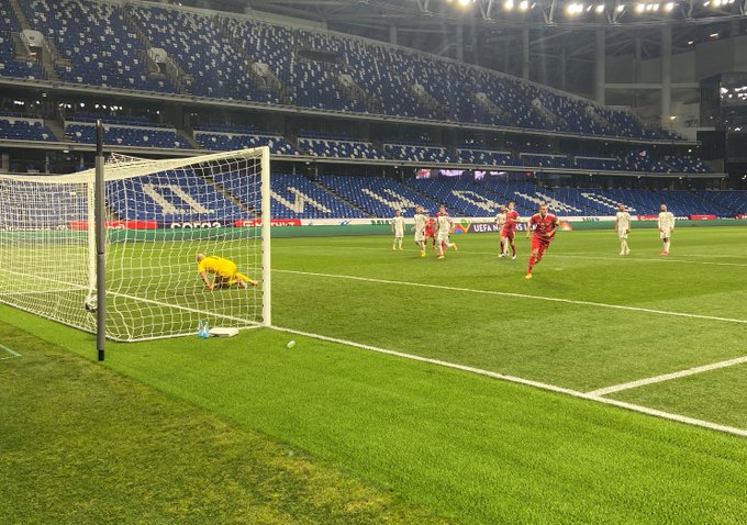 Сборная России одержала победу над Сербией в матче Лиги наций