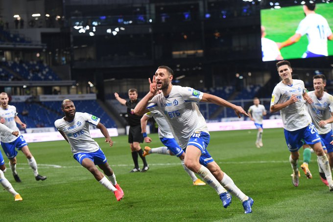 «Динамо» победило «Ахмат» в чемпионате России по футболу в Москве