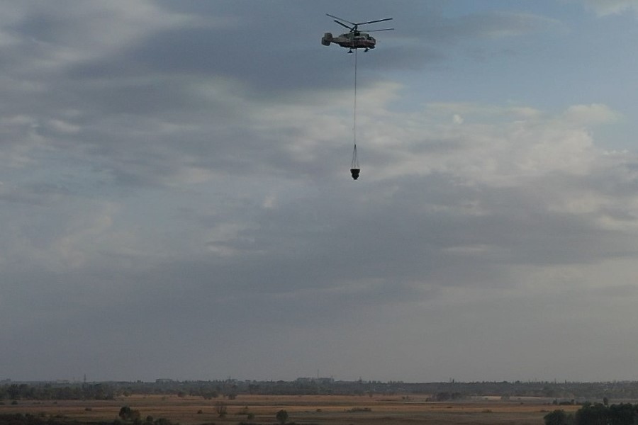 Крупный природный пожар под Воронежем ликвидировали