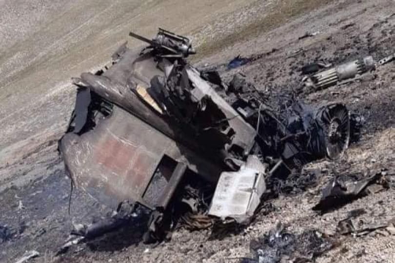Минобороны Армении опубликовало снимки с места крушения Су-25