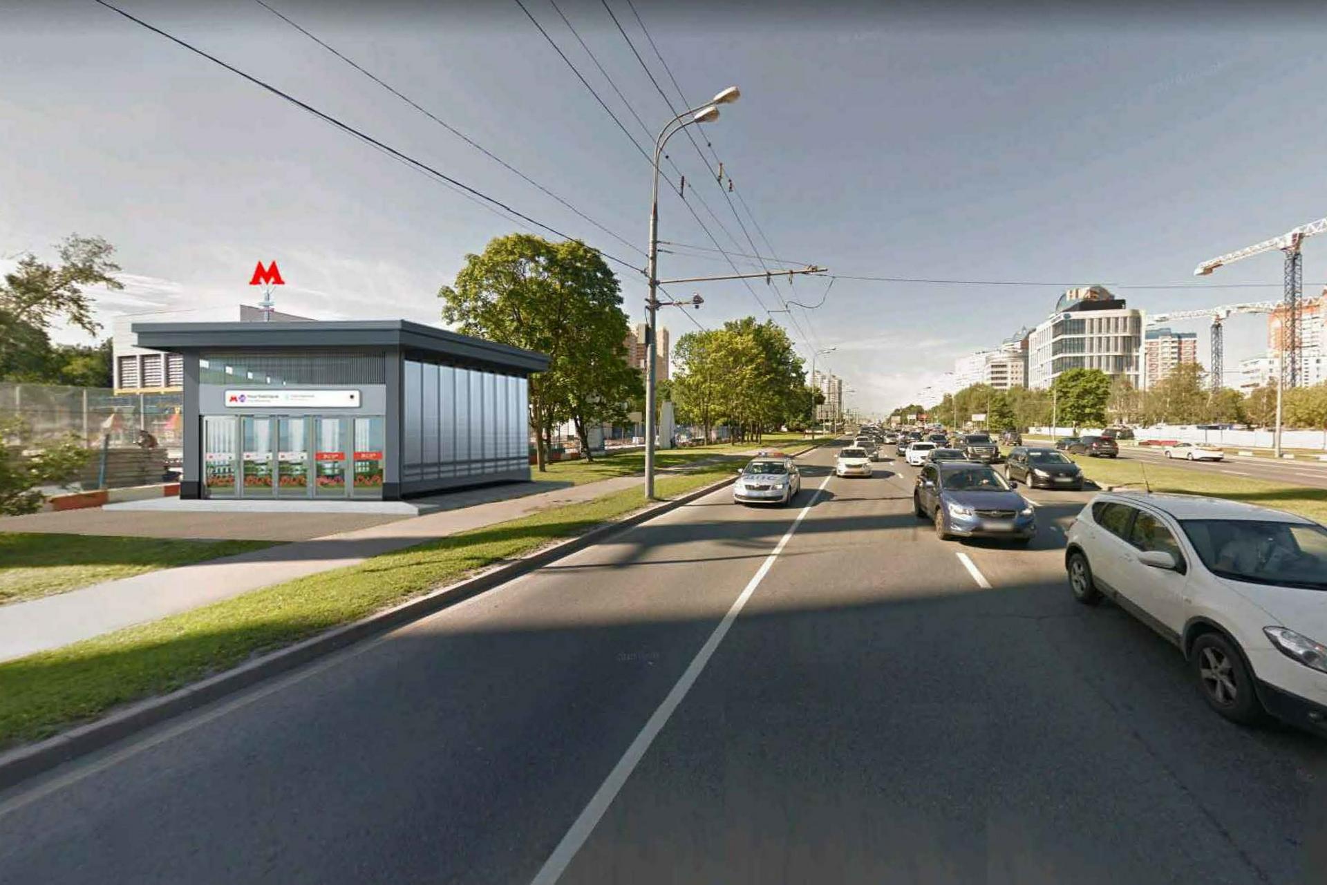 Петр Бирюков: Благоустройство территории возле станции БКЛ «Улица Новаторов» выполнено на 70 процентов