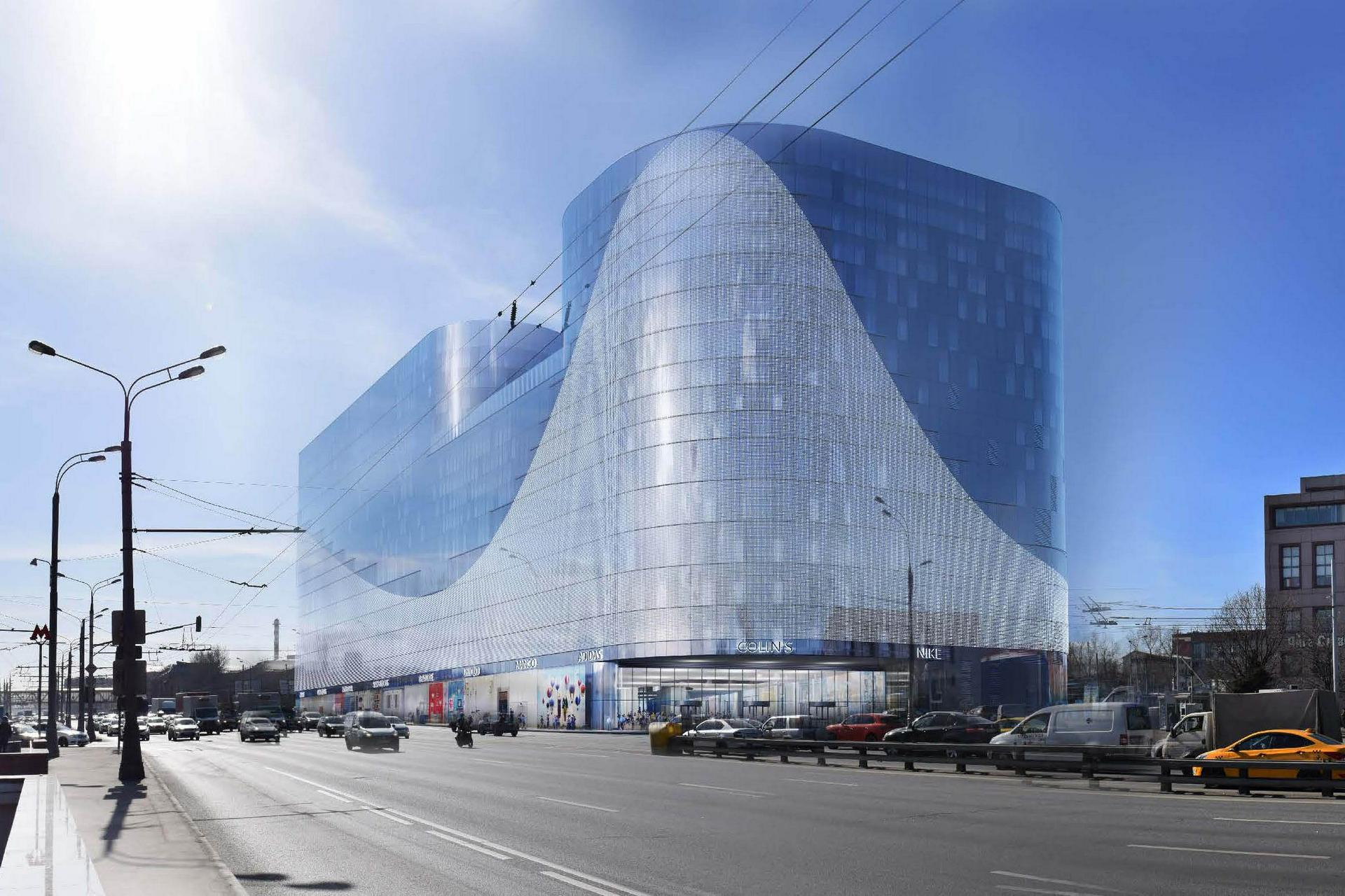 Торговый центр в форме волны построят на территории ТПУ «Нагатинская» 