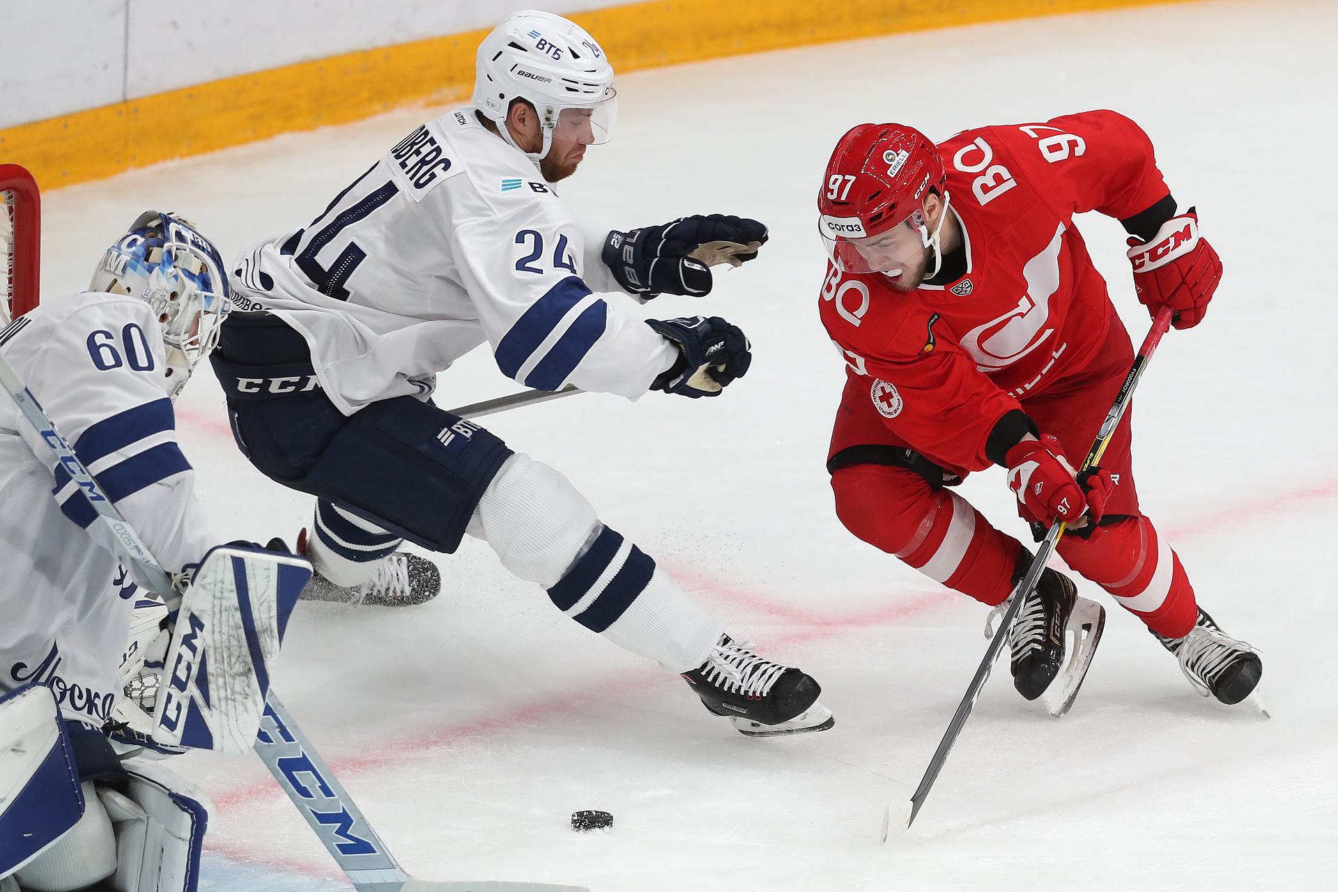 Московский «Спартак» одержал победу над «Динамо» в матче КХЛ