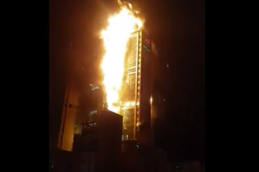 Почти 90 человек пострадали из-за пожара в небоскребе в Южной Корее