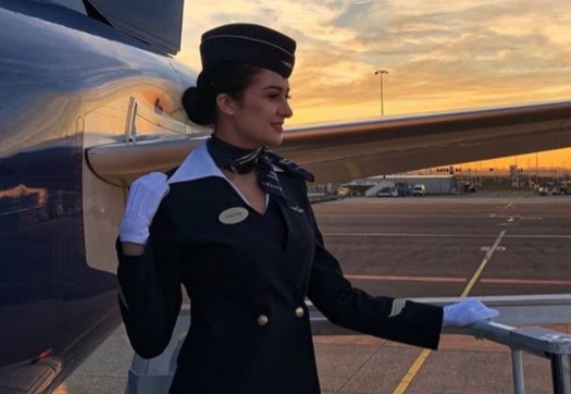 Бортпроводница часто делится с подписчиками снимками