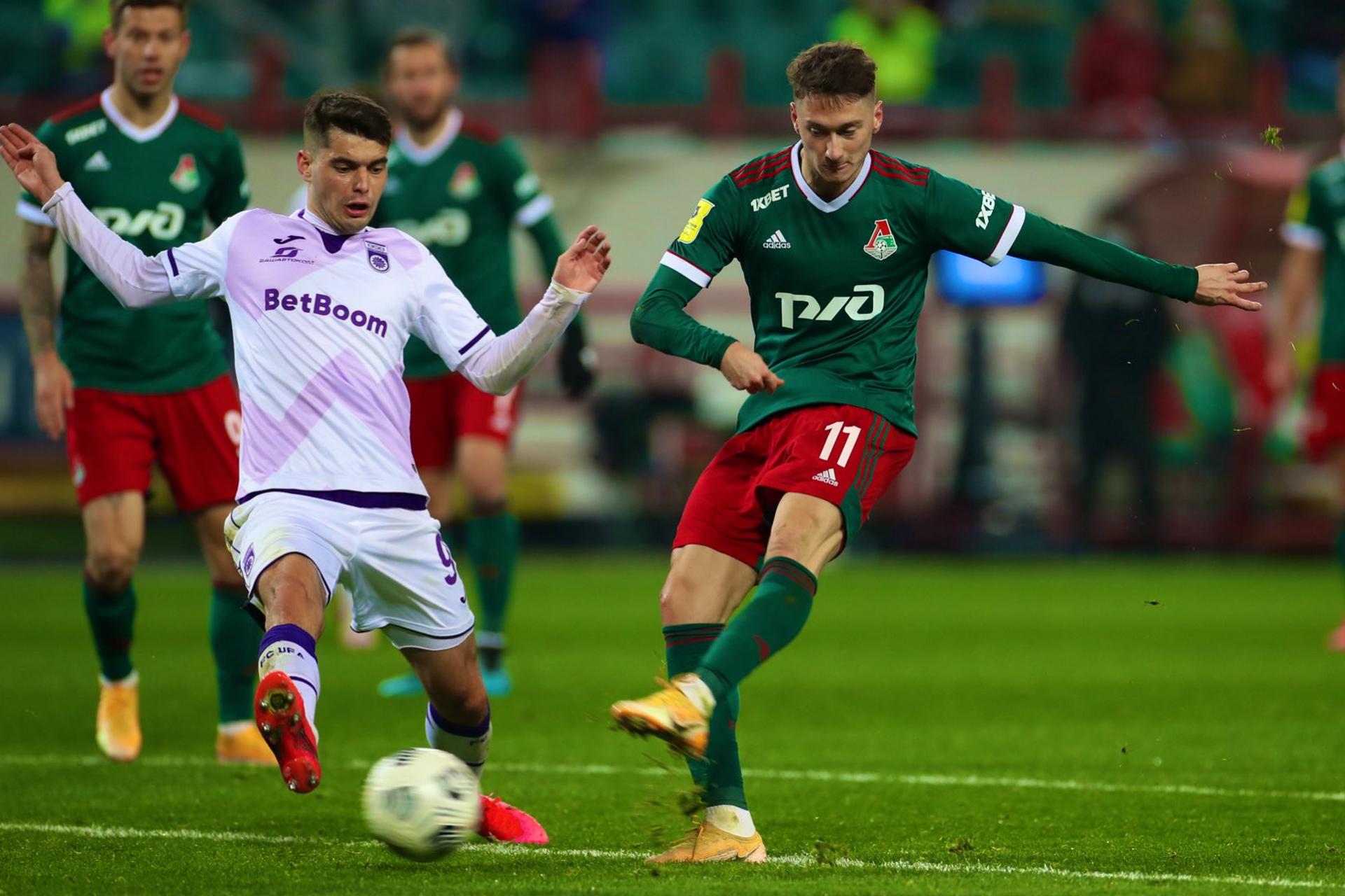 Гол Крыховяка принес «Локомотиву» победу над «Уфой» в домашнем матче РПЛ