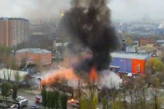 МЧС сообщило об отсутствии данных о пострадавших при пожаре на юге Москвы