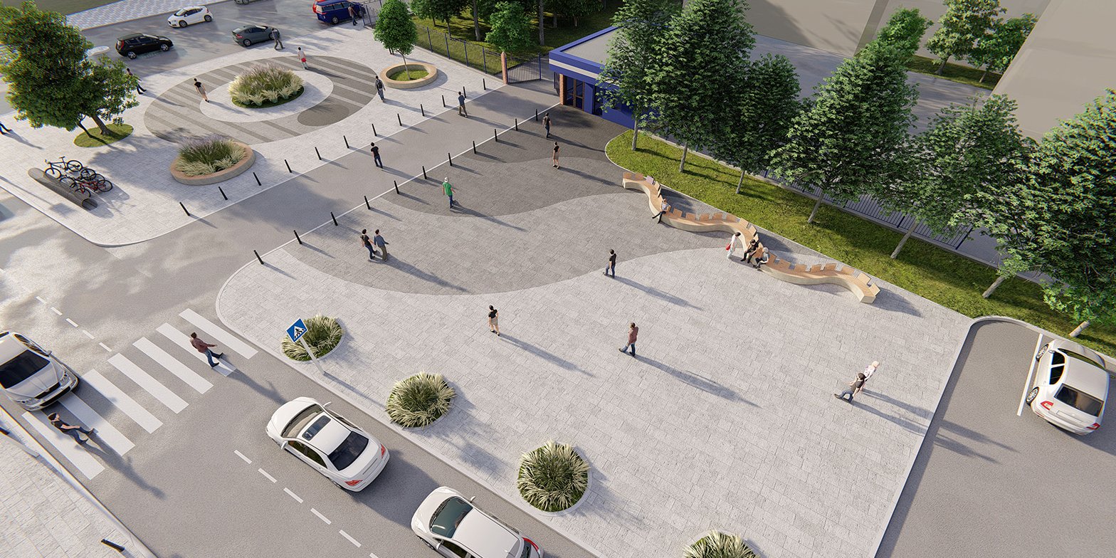 Завершается благоустройство территории возле станции «Электрозаводская» БКЛ