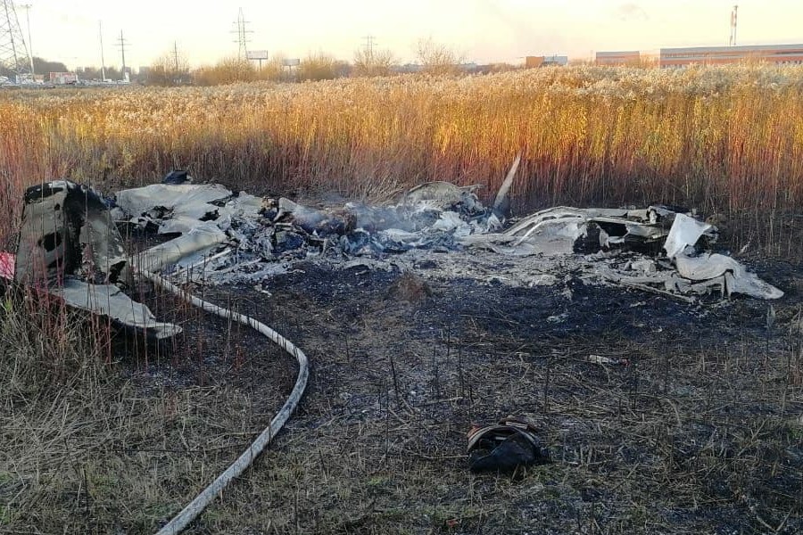 Упавший в Подмосковье самолет летел в Рыбинск
