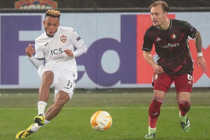 ЦСКА сыграл вничью с «Фейеноордом» в матче группового этапа Лиги Европы