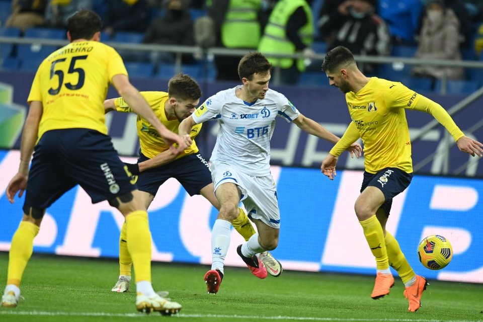 Московское «Динамо» разгромно уступило «Ростову» в матче 16-го тура РПЛ