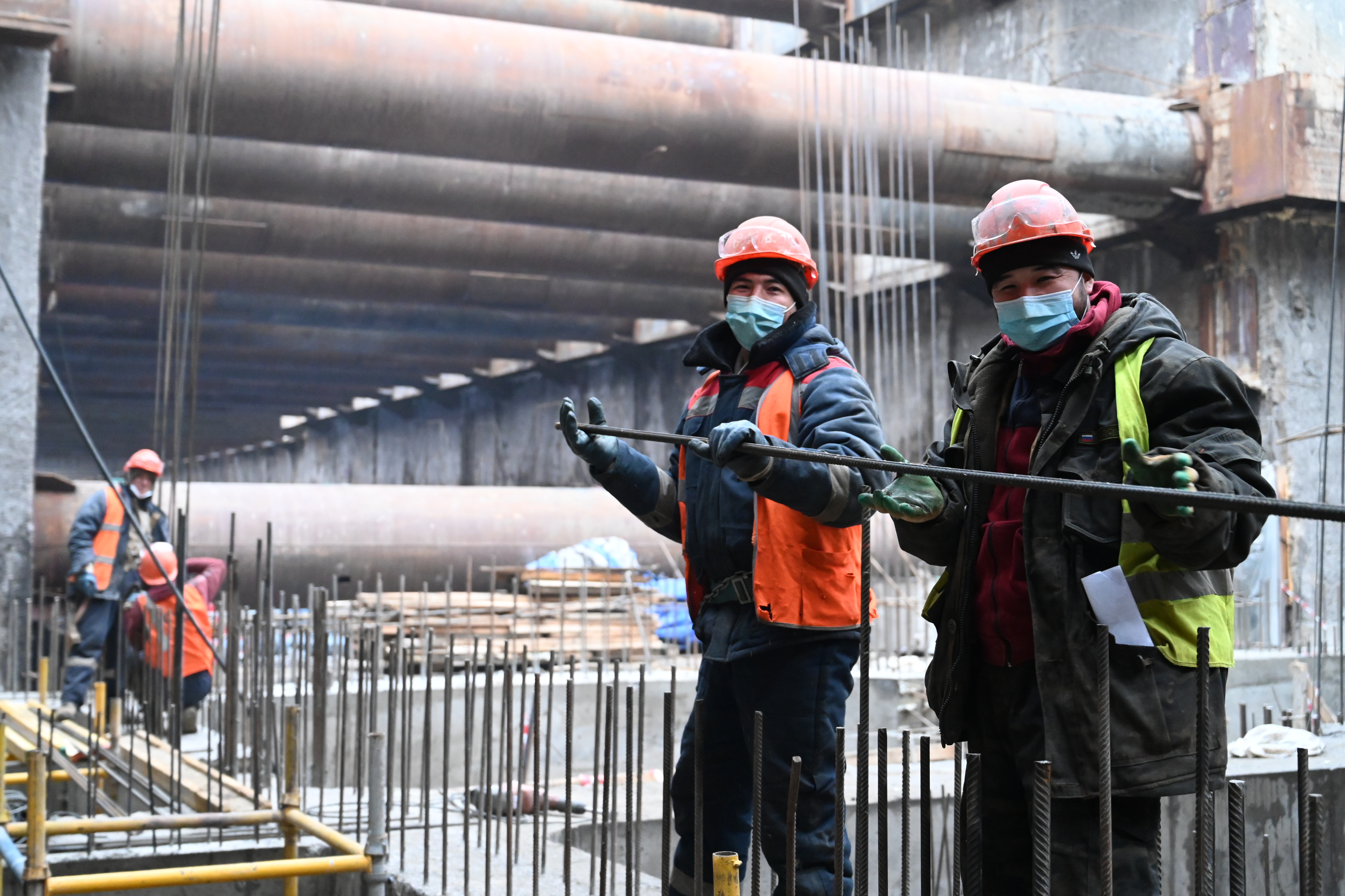 Монолитные работы на станции «Терехово» БКЛ метро завершились на 90 процентов